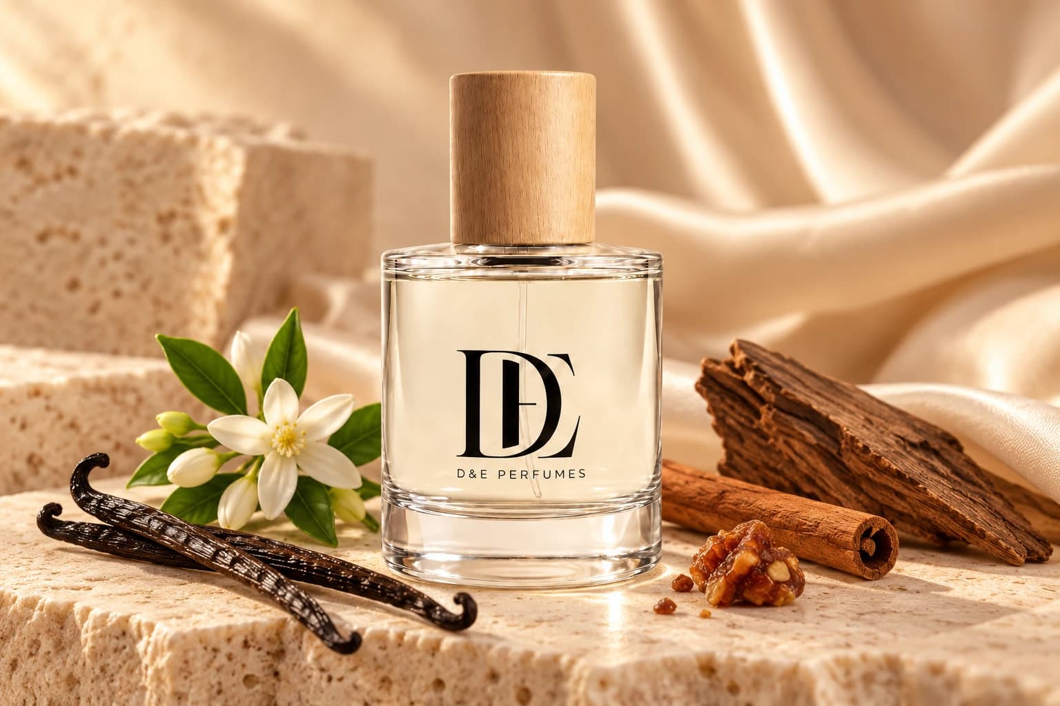 Een luxe presentatie van D&E Altaira, met bourbonvanille, kaneel, oranjebloesem
